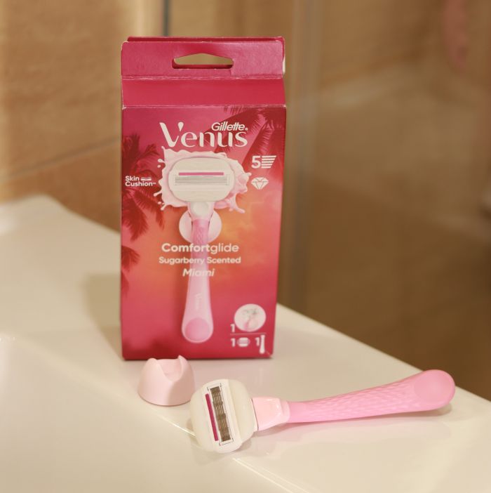 Venus Olay Sugarberry Miami 1 Станок для гоління жіночий + тримач (Ручка+1 картридж+тримач настінний)