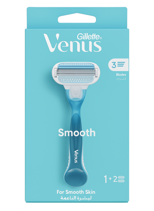 Venus 3 Smooth 2 Станок для гоління жіночий (Ручка+2 картриджі)