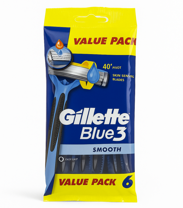 Gillette Blue 3 Smooth (6 шт) Одноразові станки для гоління