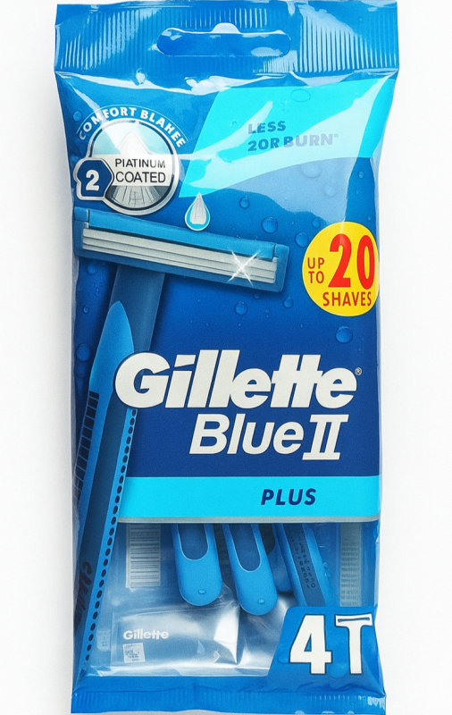Gillette Blue 2 Plus (4 шт) Одноразові станки для гоління