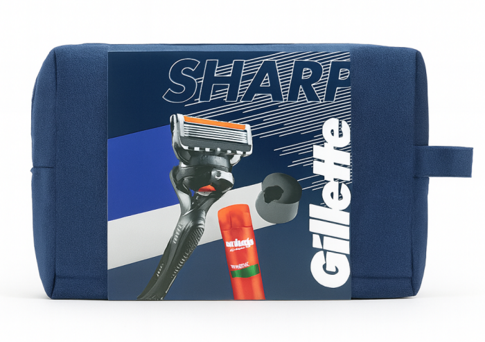 Gillette Proglide (станок Proglide + магнітна підставка+ Гель Fusion Sensitive 200 мл+косметичка)