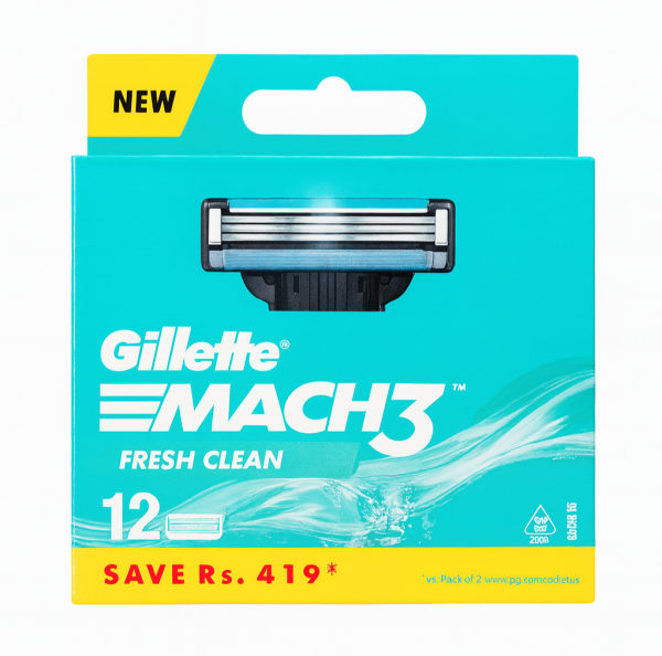 Gillette Mach3 (12 шт) змінні картриджі