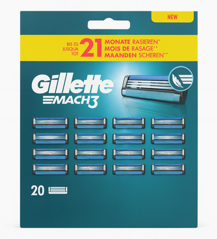 Gillette Mach3 (20 шт) Mega Pack