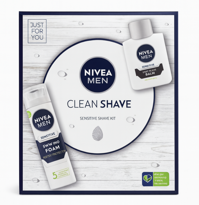 Nivea Набір ( Піна Sensitive 200 мл+Бальзам Sensitive 100 мл)