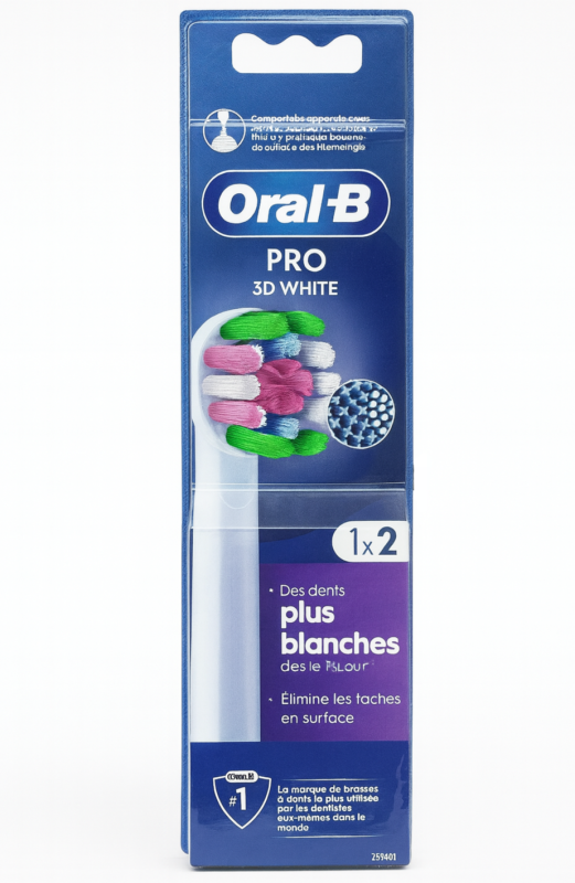 Oral-B Pro 3-D White (2 шт) Змінні насадки для електричної щітки