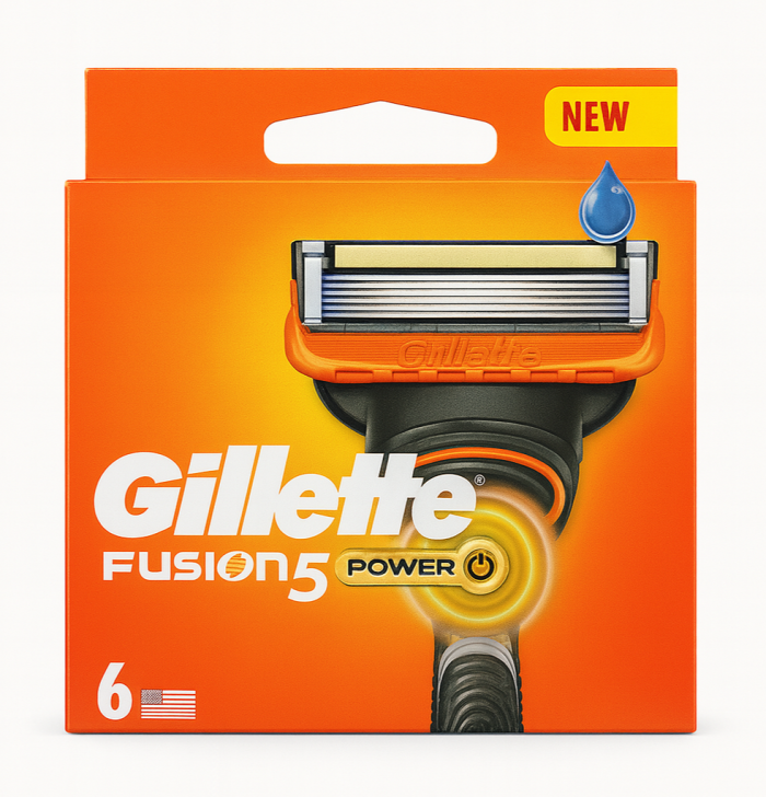 Gillette Fusion 5 Power (6 шт) New Pack