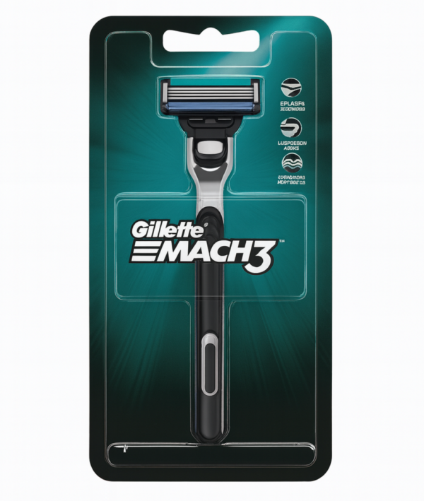 Gillette Mach3 1 Станок для гоління чоловічий (Ручка+1 картридж)