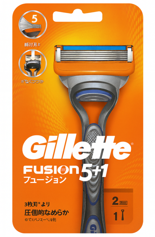 Gillette Fusion5 Станок 2 картриджі для гоління чоловічий (Japan Edition) (Ручка+2 картриджі)