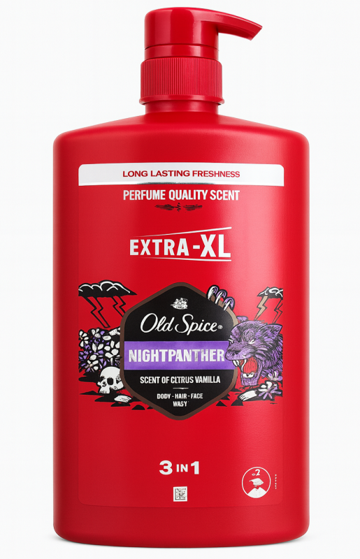 Old Spice 1л Nightpanther Гель для душу 3в1