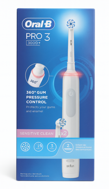 Oral-B PRO Series 3 Sensitive (2 насадки) Електрична зубна щітка