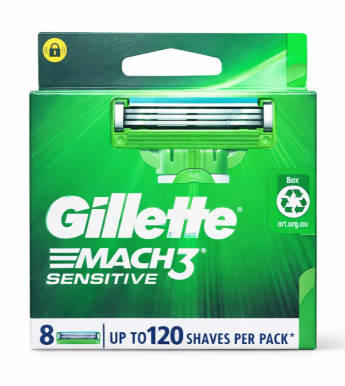 Gillette Mach3 Sensitive (8 шт) New Pack