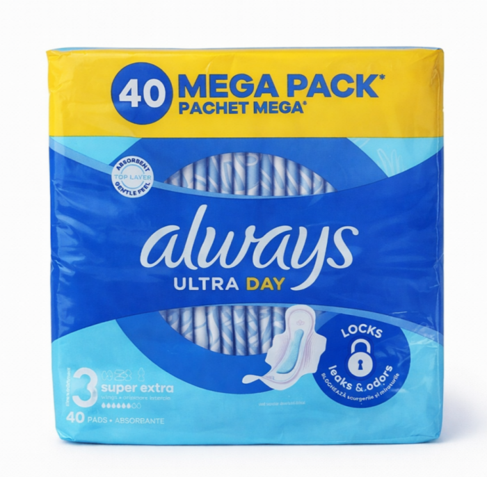 Always Ultra Day & Night (3) Гігієнічні прокладки Megapack 40шт