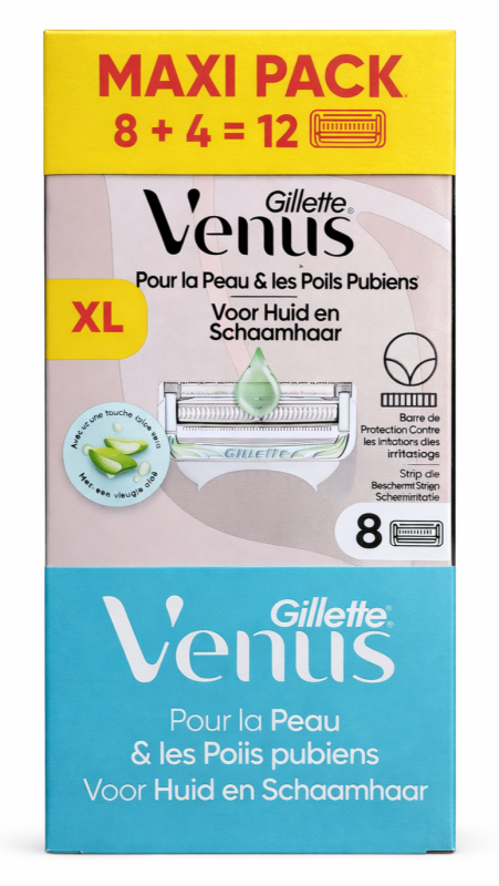 Venus Satin Care Bikini Box (4+8 шт) New Pack сумісні лише зі станком Venus Satin Care (Bikini)