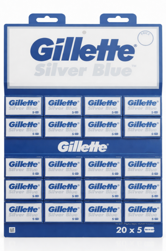 Gillette Silver Blue Леза 20х5 (100шт)