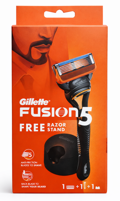 Gillette Fusion 1 Станок для гоління чоловічий+підставка (Ручка+1 картридж+підставка)