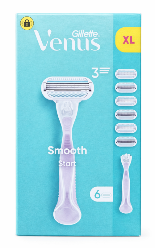 Venus Smooth Start 6 Станок для гоління жіночий (Ручка+6 картриджів)