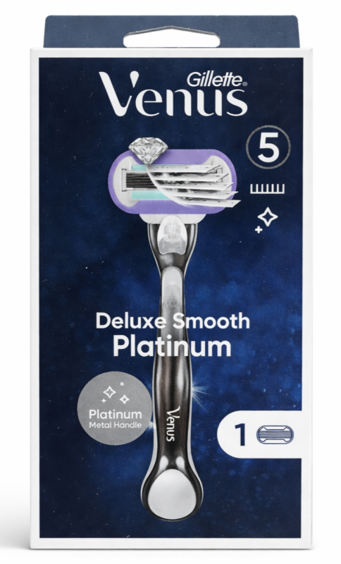 Venus Deluxe Platinum 1 Станок для гоління жіночий (Ручка+1 картридж)