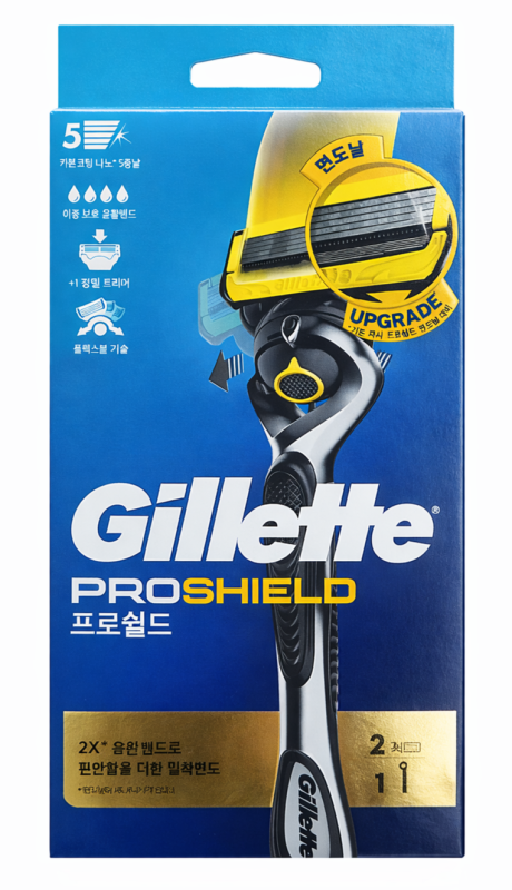 Gillette Proshield 2 Станок для гоління чоловічий (Ручка+2 картриджі)