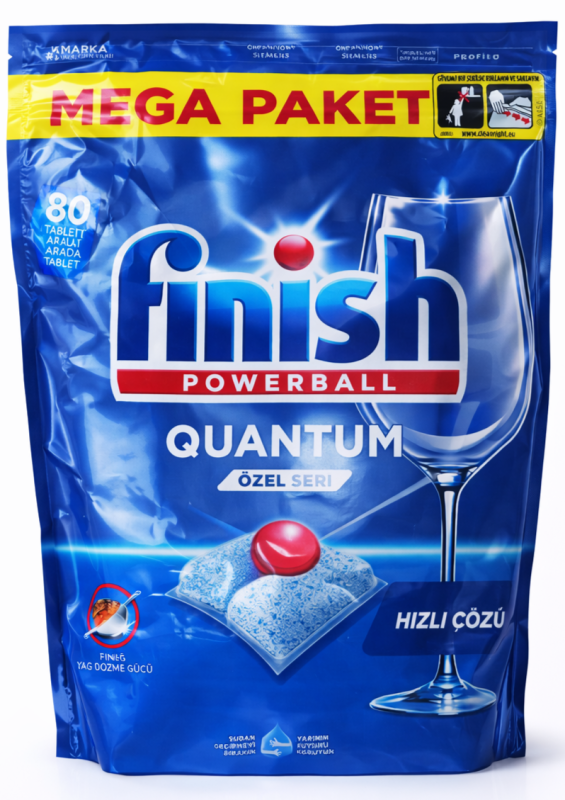 Finish Quantum (80 шт) Таблетки для посудомийних машин
