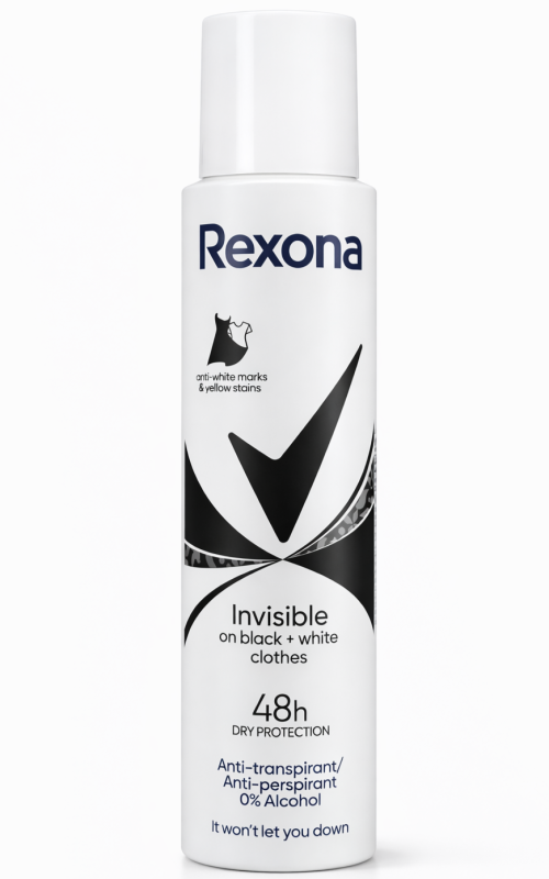 Rexona Invisible Black & White Антиперспірант - Спрей 150 мл