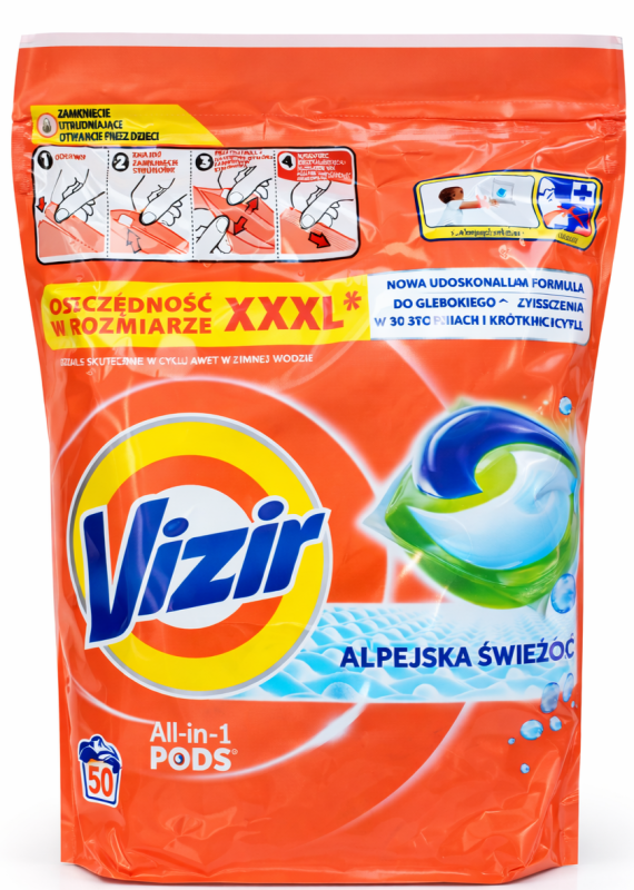 Vizir (50 шт) Universal Alpin Fresh Капсули для прання