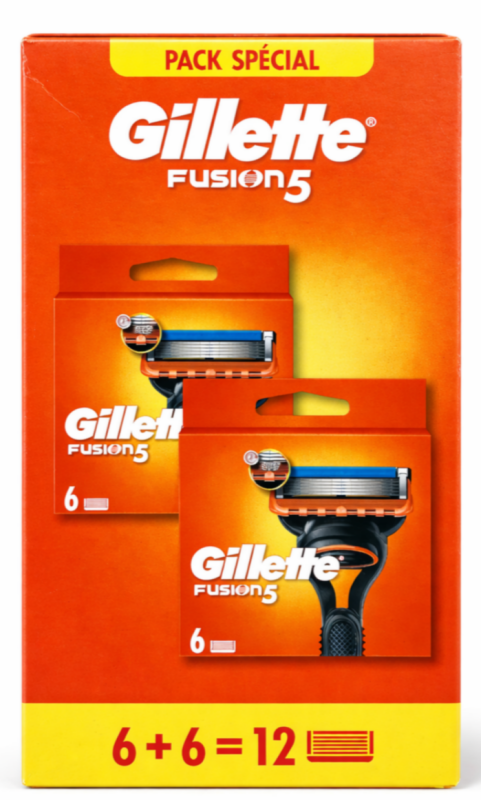 Gillette Fusion 5 (Box 6+6 шт) New Pack