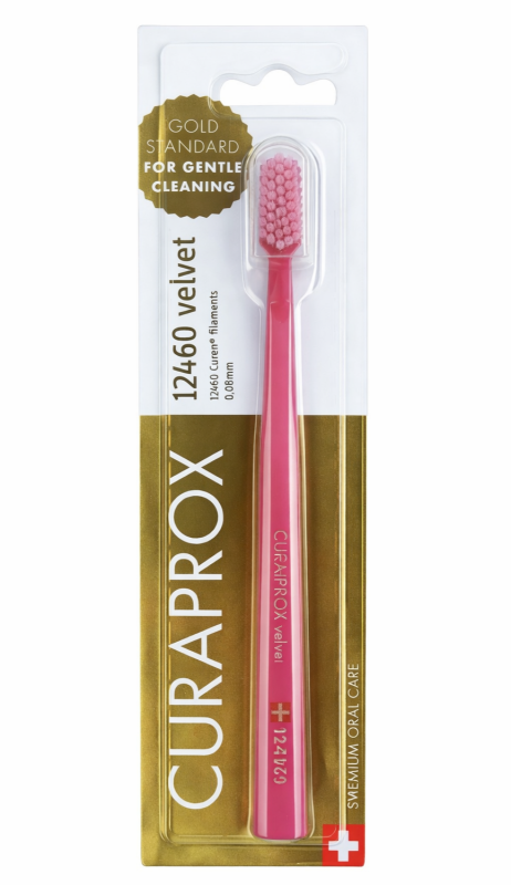 Curaprox 12460 Velvet зубна щітка (1 шт) Колір: Малиновий