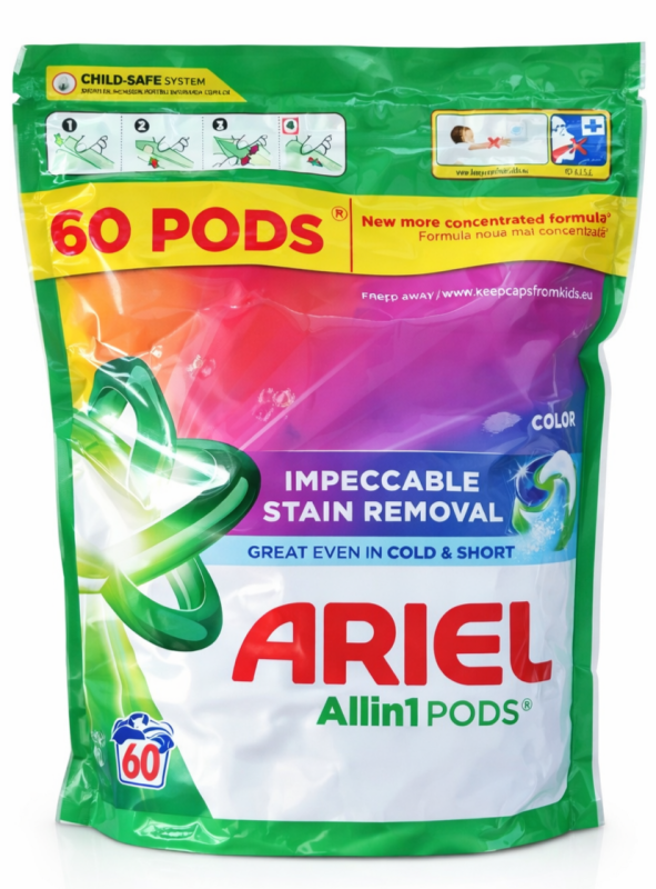 Ariel 60 шт Color 4-х компонентні капсули для прання