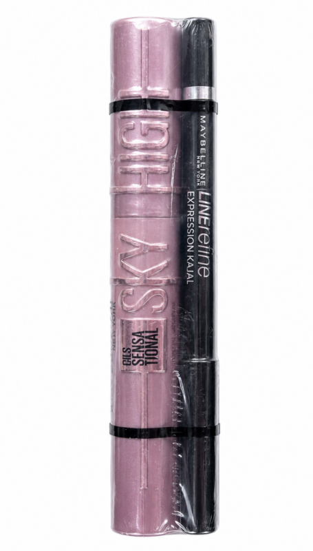 Maybelline SkyHigh BLACK Туш для вій (чорна)+🎁Олівець для очей (чорний)