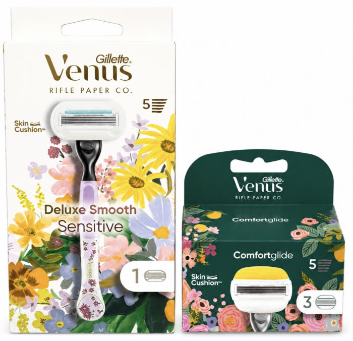 Venus Deluxe Flower Станок 1 картридж+Venus Olay Flower Coconut (3 шт)