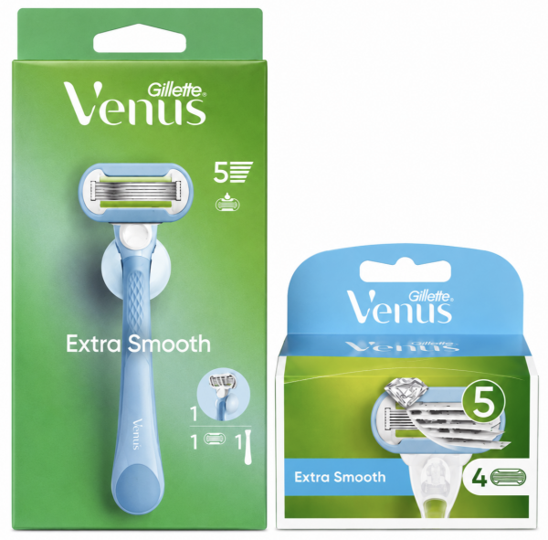 Venus Extra Smooth Avocado Станок 1 картридж+Venus Extra Smooth Avocado (4шт) Змінні картриджі
