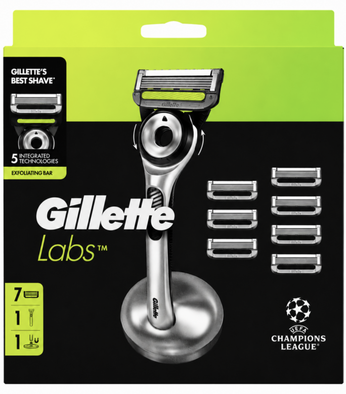 Gillette Labs Silver Станок+7 картриджів+магнітна підставка