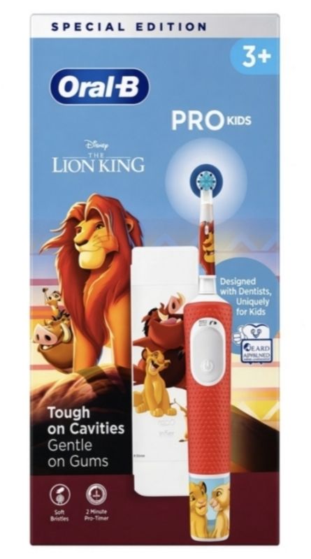 Oral-B PRO Kids 3+ Lion King Електрична зубна щітка+дорожній футляр New Pack