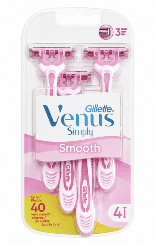Venus Simply 3 Одноразові станки для гоління (4 шт)