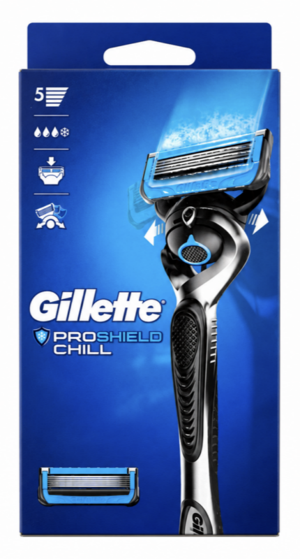 Gillette Proshield Chill 2 Станок для гоління чоловічий (Ручка+2 картриджі) 