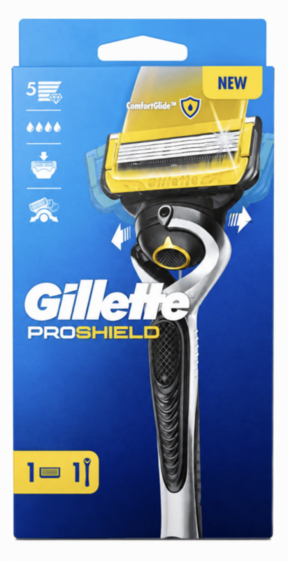 Gillette Proshield 1 Станок для гоління чоловічий (Ручка+1 картридж)
