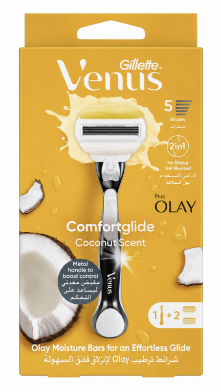Venus Olay Coconut 2 Жіночий станок для гоління (Ручка+2 картриджі)