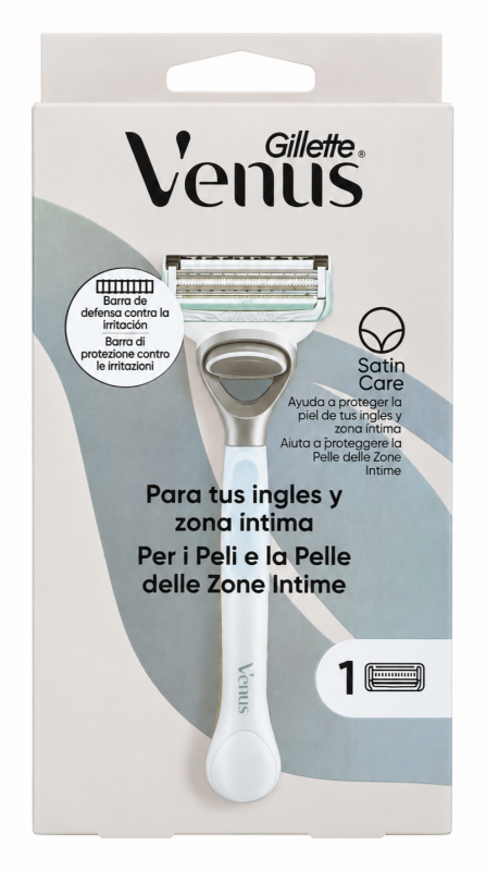 Venus Satin Care Bikini 1 Жіночий станок для гоління (Ручка+1 картридж)