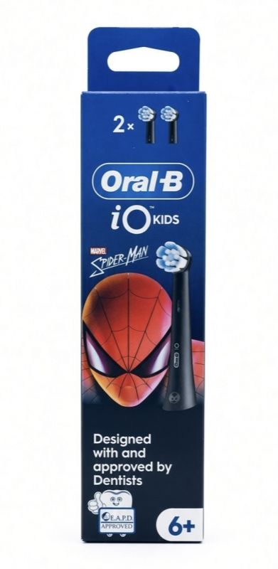 Oral-B IO Kids 6+ Spiderman Чорні (2шт) Змінні насадки