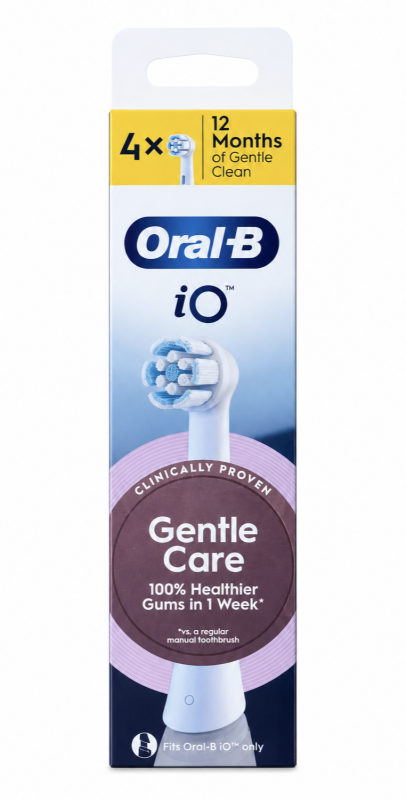 Oral-B IO Gentle Care Білі (4 шт) Змінні насадки для електричної щітки серії IO