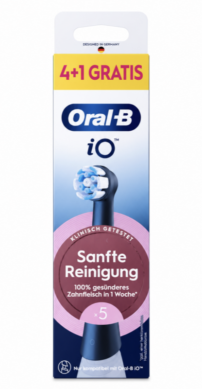 Oral-B IO Gentle Care Чорні (5 шт) Змінні насадки для електричної щітки серії IO