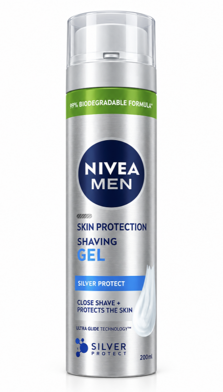 Nivea Гель для гоління Silver Protect 200мл