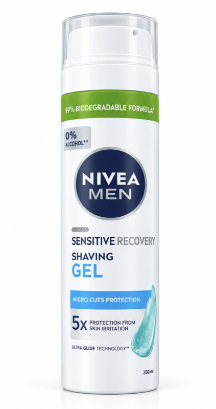 Nivea Гель для гоління Sensitive Recovery 200мл