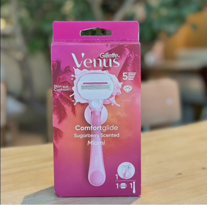 Venus Olay Sugarberry Miami 1 Станок для гоління жіночий + тримач (Ручка+1 картридж+тримач настінний)