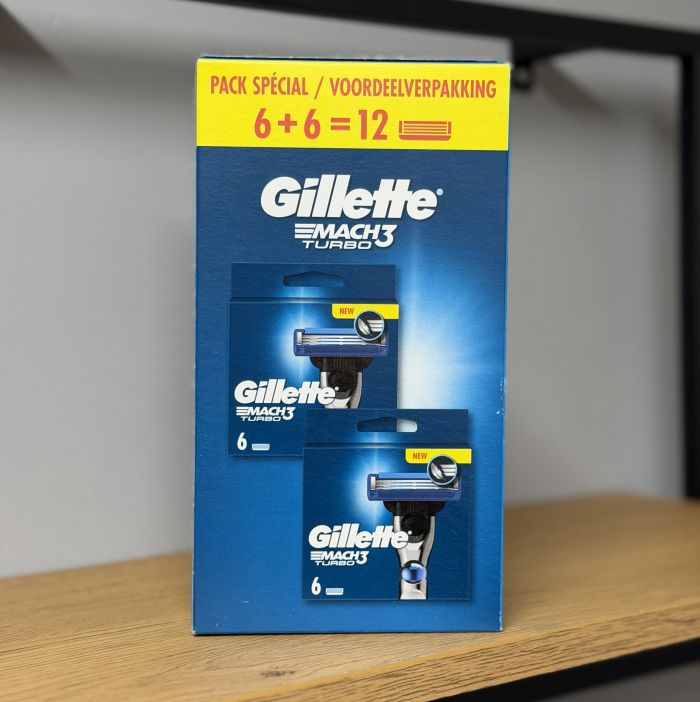 Gillette Mach3 Turbo (Box 6+6 шт) New Pack