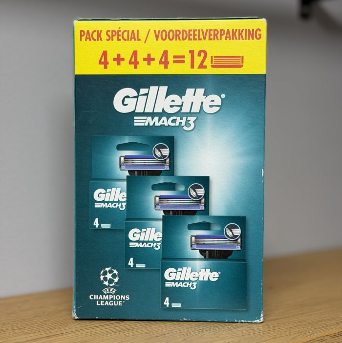 Gillette Mach3 (Box 4+4+4 шт) New Pack