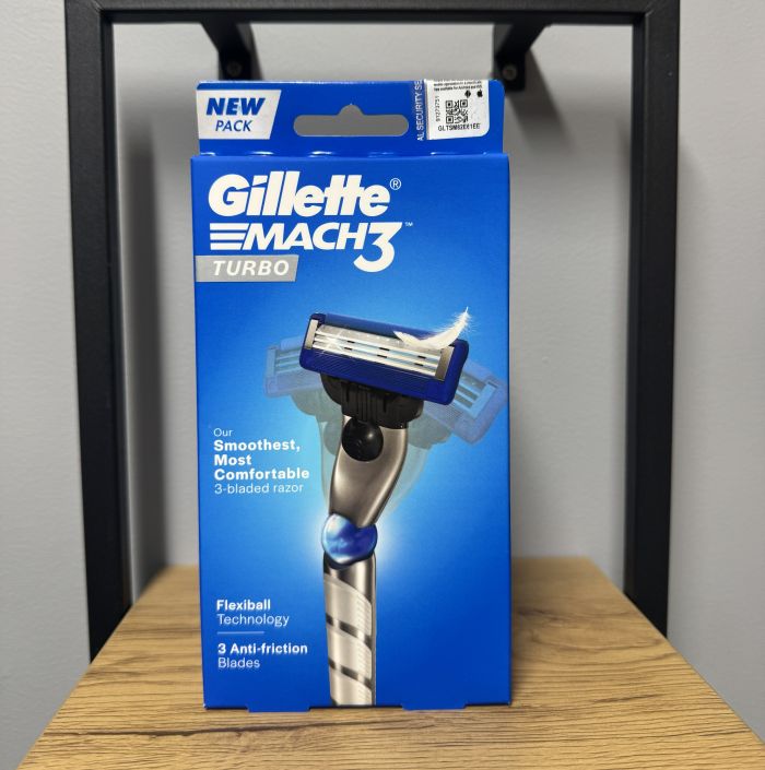 Gillette Mach3 Turbo 1 Станок для гоління чоловічий (Ручка+1 картридж)