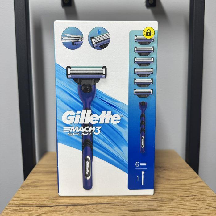 Gillette Mach3 Sport +6 картриджів Станок для гоління чоловічий