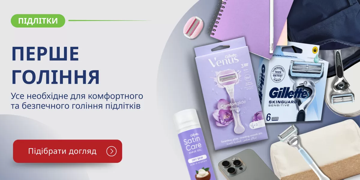 Перший догляд (гоління для підлітків)